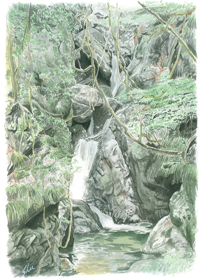 熊穴の滝