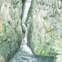 タイコオロシの滝
